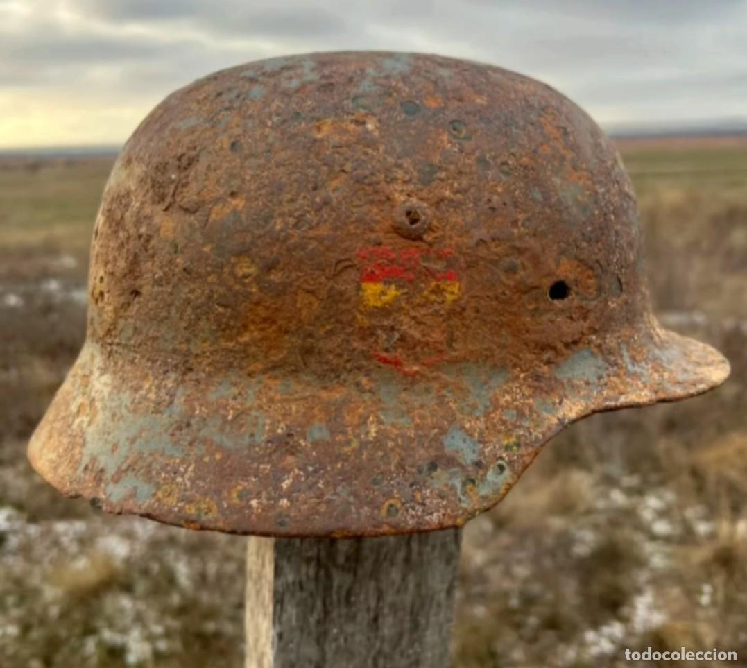 Militaria: Casco alem&aacute;n Divisi&oacute;n Azul