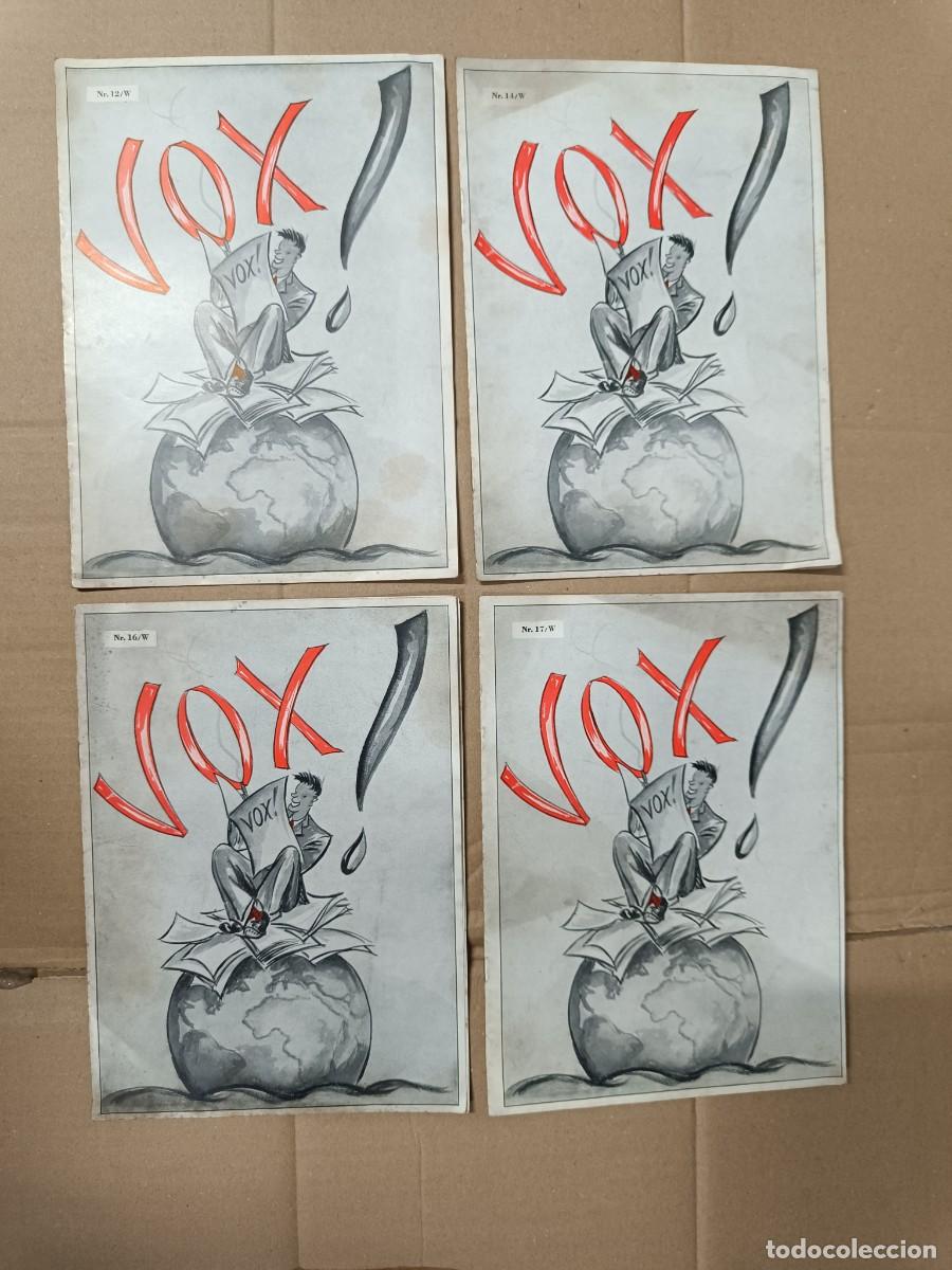 Militaria: LOTE DE 4 ANTIGUAS REVISTAS ALEMANAS VOX, PROPAGANDA NAZI, SATIRICA, SEGUNDA GUERRA MUNDIAL -P28