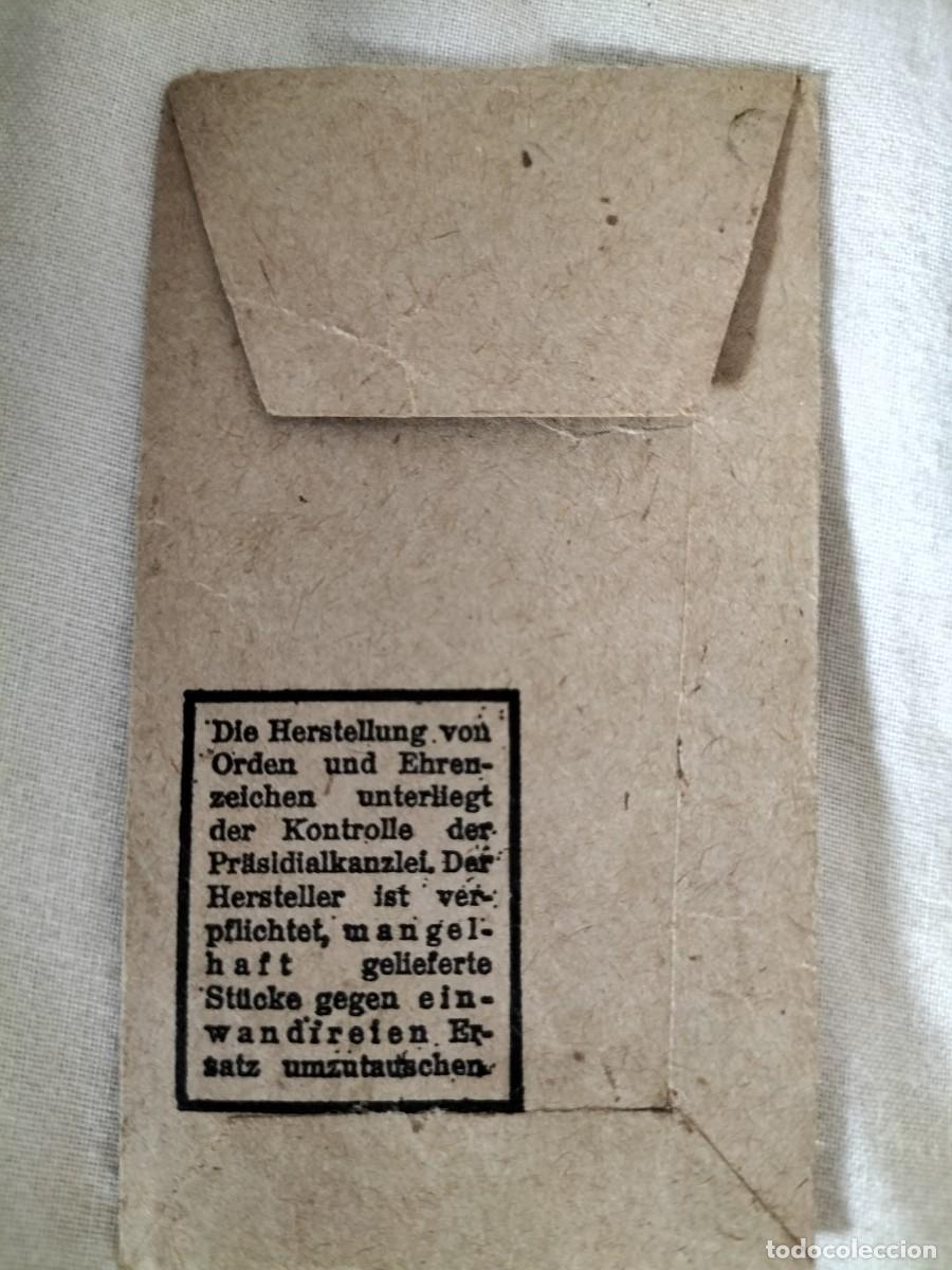 Militaria: Sobre en papel de la LDO alemana de la Segunda Guerra Mundial para una insignia/medalla 1939