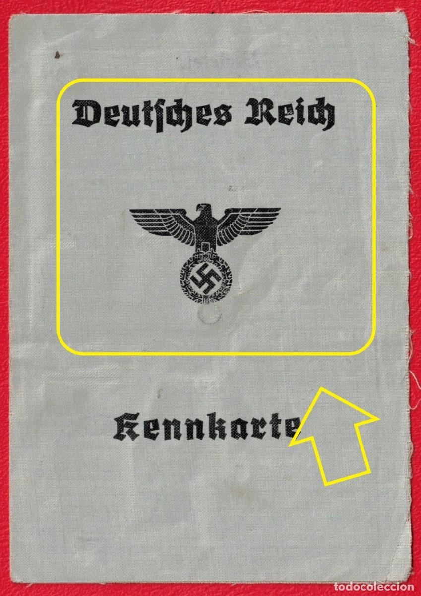 Militaria: A&ntilde;o 1941 - III Reich C&eacute;dula tarjeta de identificaci&oacute;n personal alemana - Leipzig