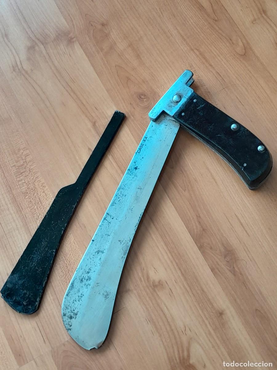 Militaria: Machete plegable paracaidista ww2 CASE XX de EEUU completo!! Segunda guerra mundial