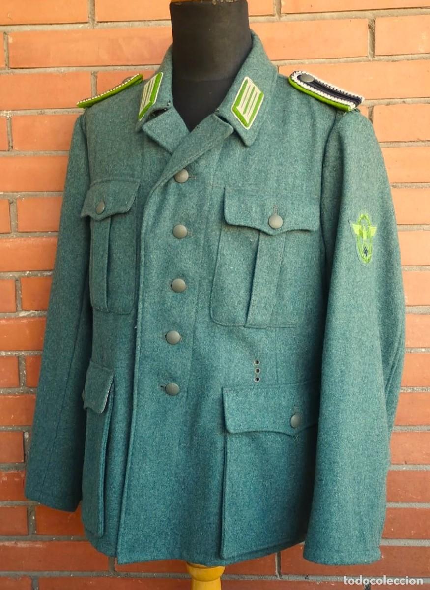 Militaria: FELDBLUSE, CHAQUETA, GUERRERA, UNIFORME SCHUTZPOLIZEI GENDARMERIE, POLIZEI, 2&ordf; GUERRA MUNDIAL, 39/45