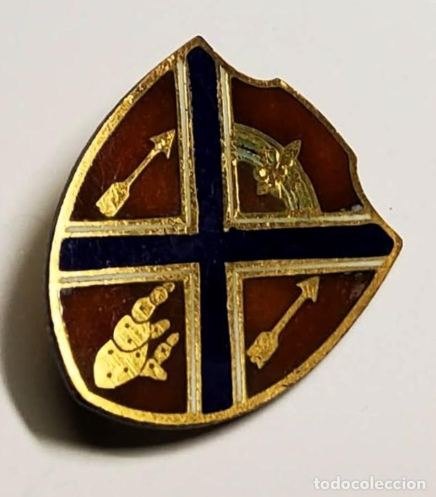 Militaria: INSIGNIA DE PLATA MACIZA.34 DIV.175 Rgto. ARTILLERIA de CAMPO de ESTADOS UNIDOS.2&ordf; GUERRA MUNDIAL.