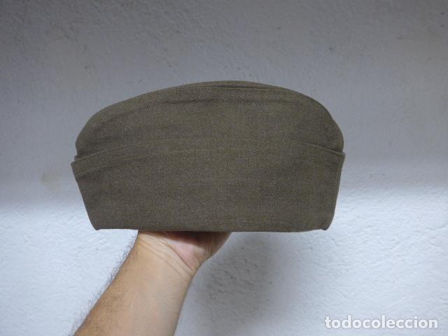 Militaria: Antiguo gorrillo americano original marcado de 1942, II Guerra Mundial, garrison. Estados Unidos.