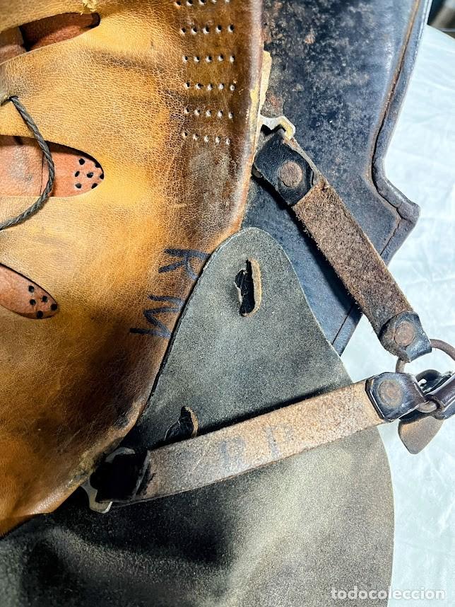 Militaria: Casco alem&aacute;n Feuerschutzpolizei WW2 Doble emblema - Foto 6