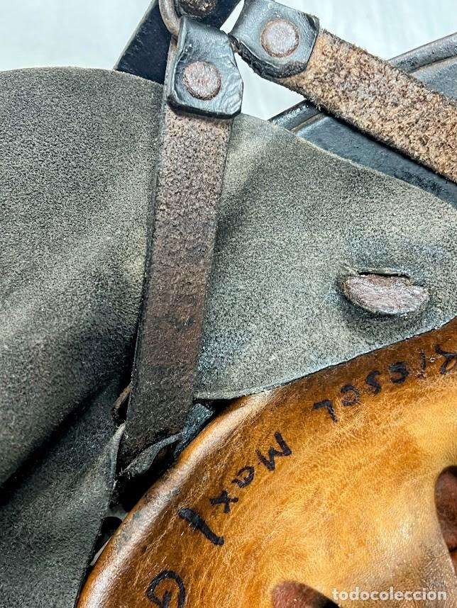 Militaria: Casco alem&aacute;n Feuerschutzpolizei WW2 Doble emblema - Foto 7