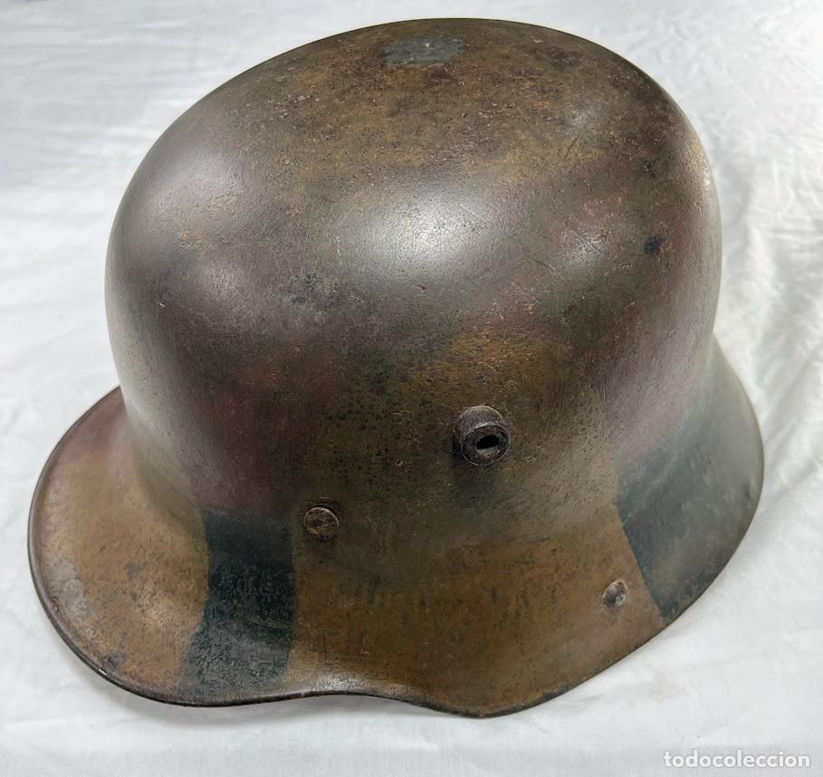 Militaria: Casco alem&aacute;n M17 Primera Guerra Mundial &ndash; Reutilizado como maceta