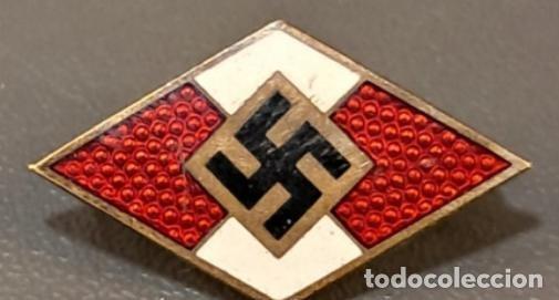 Militaria: WW11 WW2 GERMAN HJ CAP BADGE