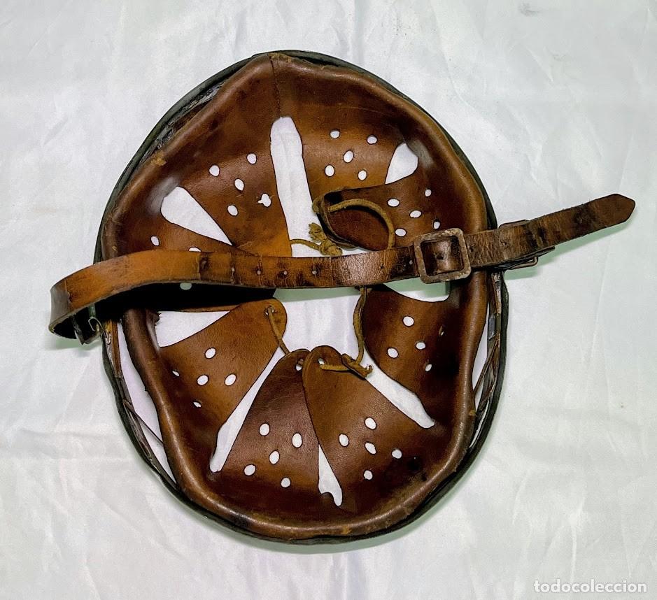 Militaria: Interior o guarnicion de casco aleman original WW2