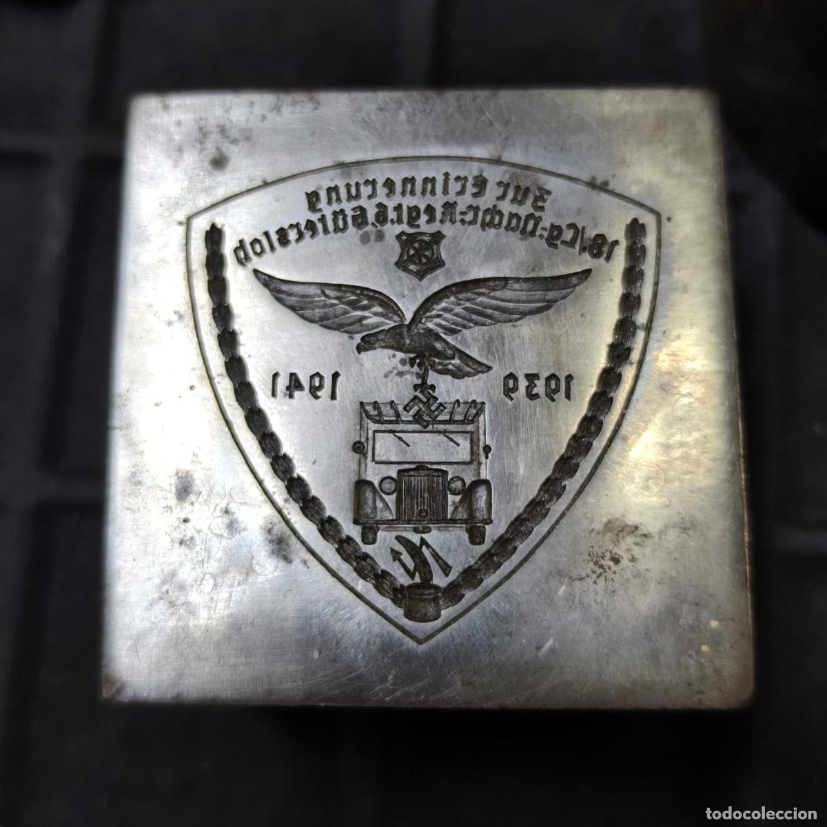 Militaria: Troquel para placa de Luftwaffe Alemania