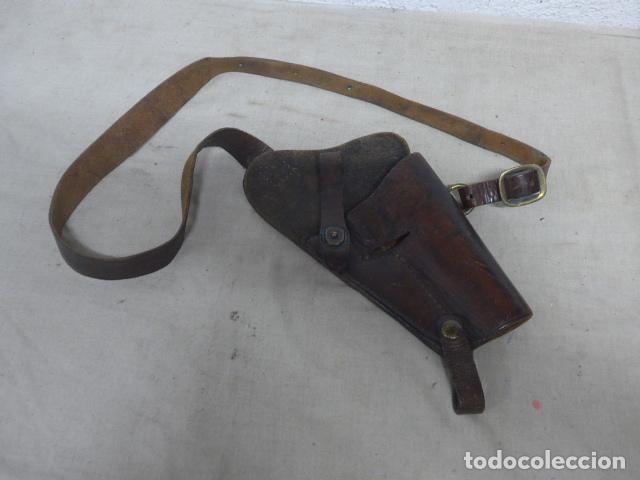 Militaria: Antigua funda de pistola americana US original, seguramente de II Guerra Mundial. Estados Unidos