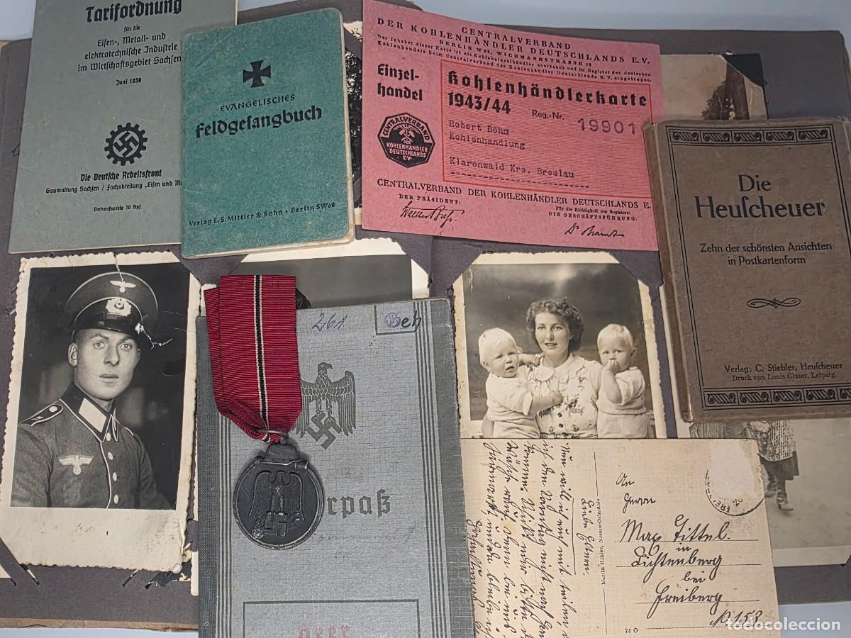 Militaria: WEHRPASS II GUERRA MUNDIAL &ndash; 256 DIVISI&Oacute;N &ndash; OSTMEDAILLE &ndash; ARCHIVO COMPLETO IIWW