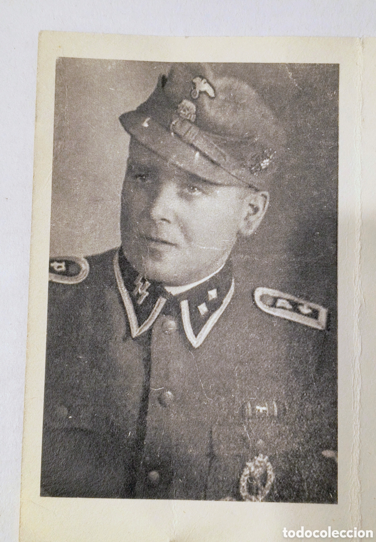 Militaria: Militaria: Tarjeta de obituario de las Waffen-SS