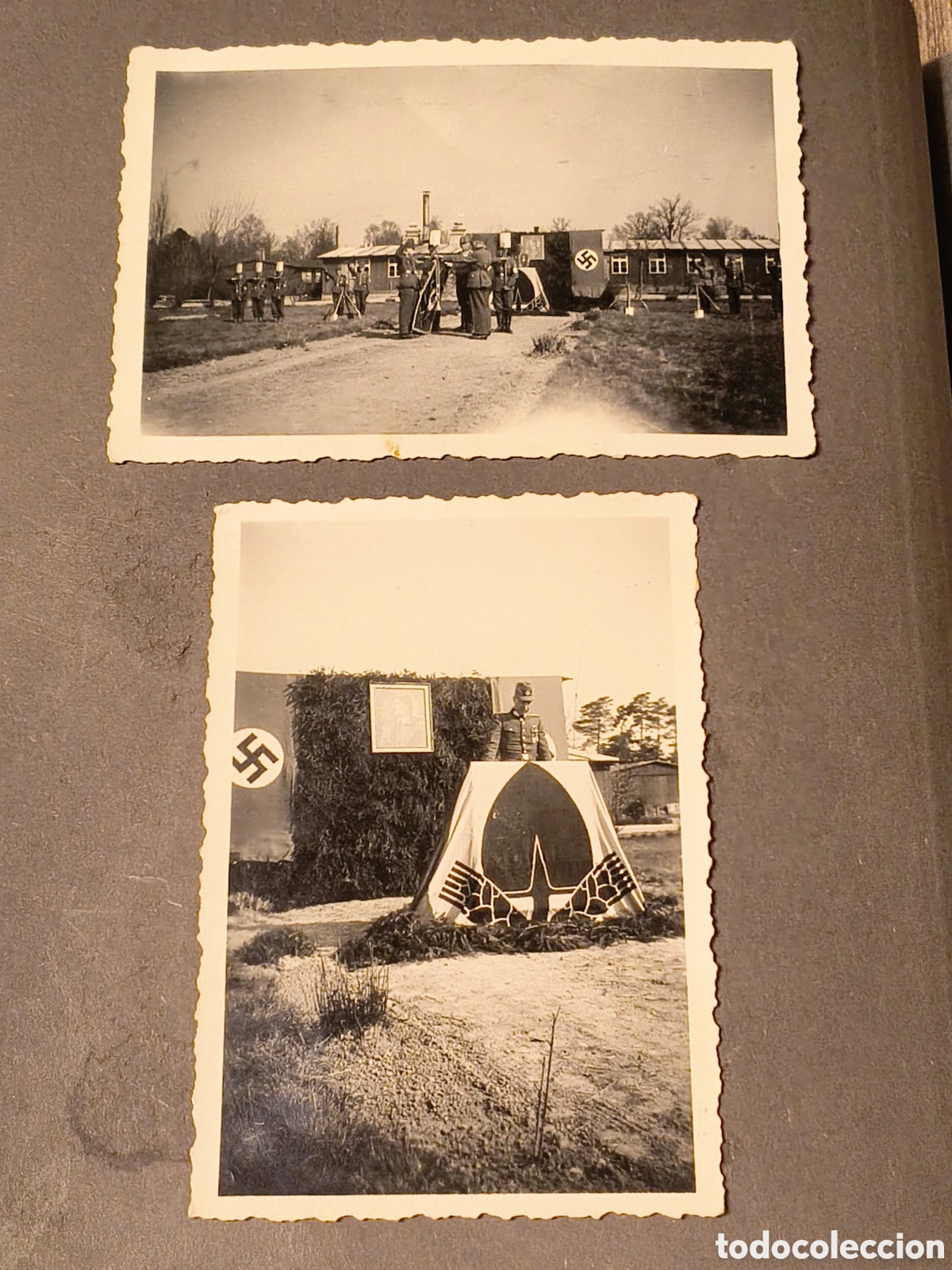 Militaria: Militaria: &aacute;lbum de fotos hist&oacute;rico, Alemania, Segunda Guerra Mundial, 107 fotograf&iacute;as