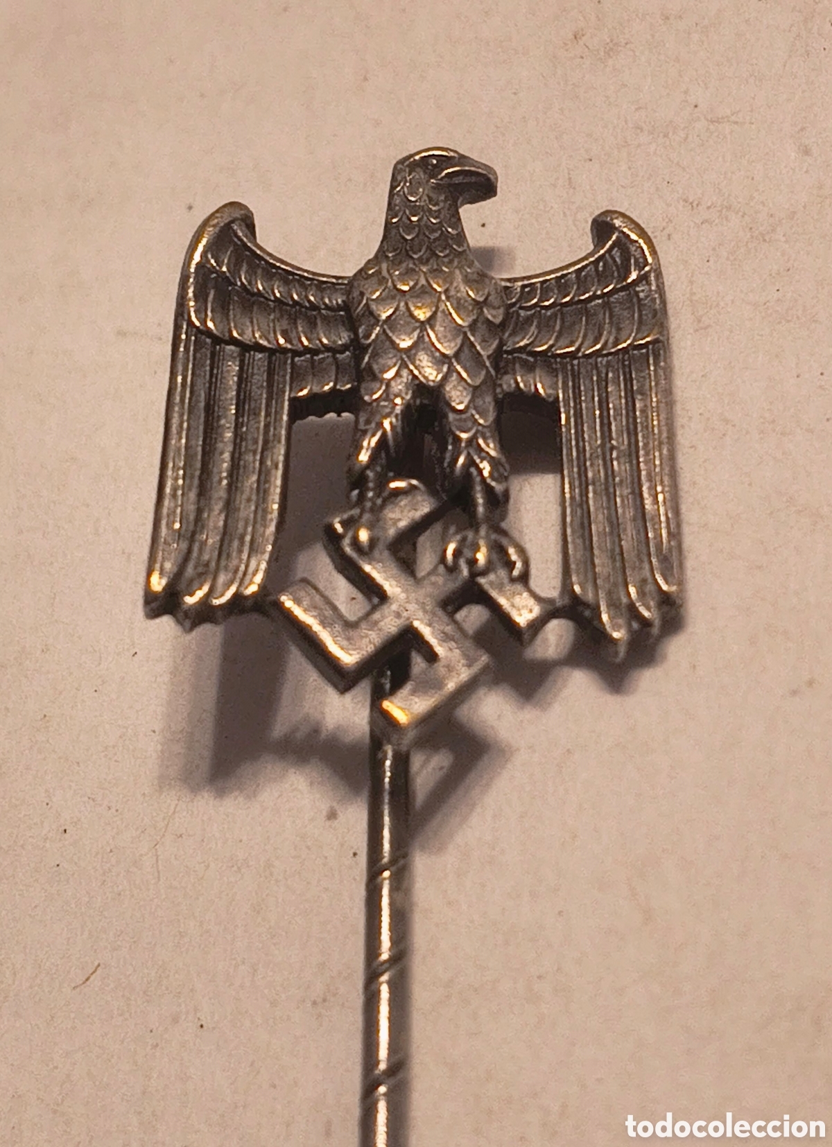 Militaria: Militaria - Insignia de solapa/civil: &Aacute;guila de la Wehrmacht (Heer) &ndash; III Reich | Marcada Assmann (&laquo;