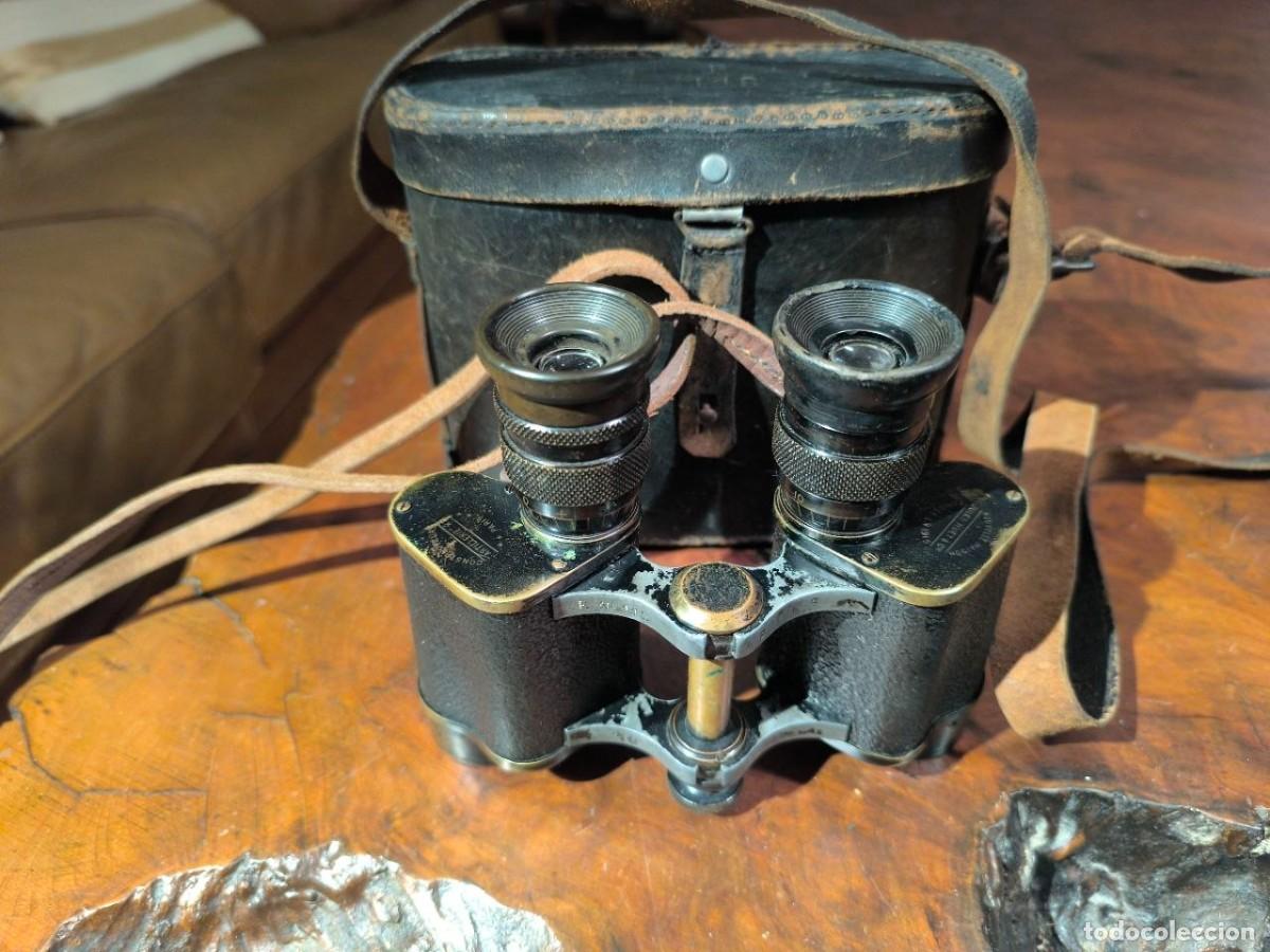 Militaria: Prism&aacute;ticos binoculares militares franceses II segunda guerra mundial MARCA JULES HUET PARIS