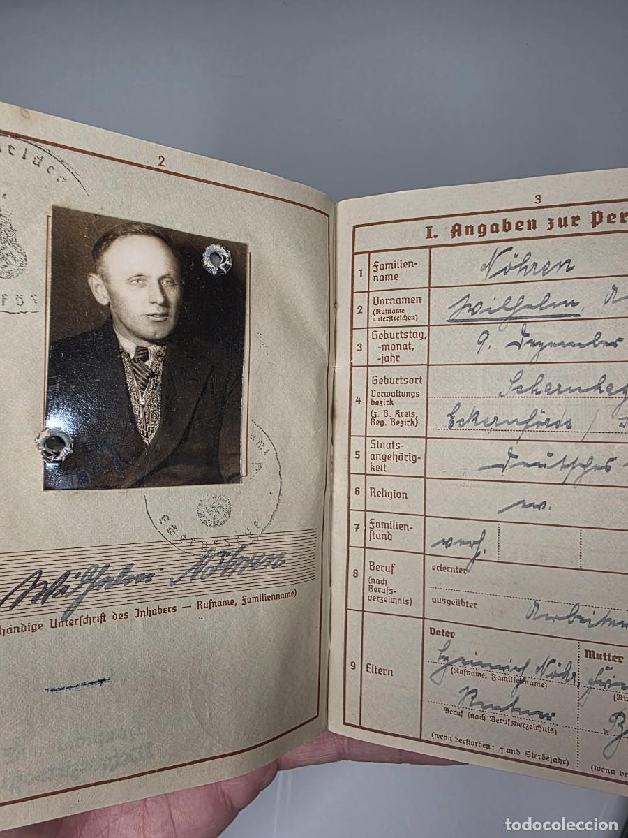 Militaria: WEHRPASS IIWW ALEM&Aacute;N VETERANO I GUERRA MUNDIAL ARTILLER&Iacute;A 1916-1919 KIEL ECKERNF&Ouml;RDE