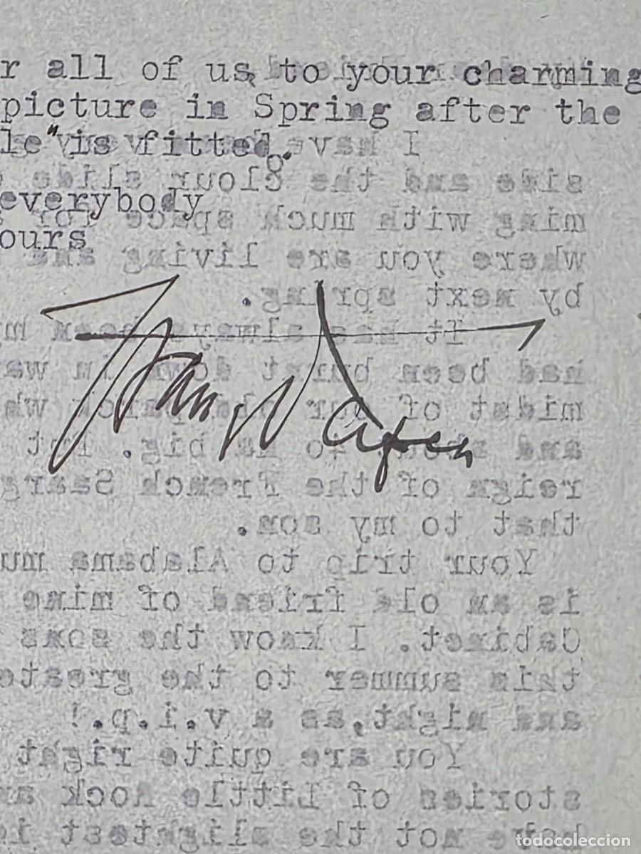 Militaria: CARTA ORIGINAL FIRMADA FRANZ VON PAPEN 1957 ADENAUER GUERRA FR&Iacute;A WERNHER VON BRAUN ALEMANIA