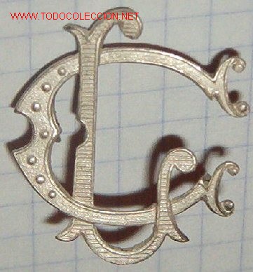 Militaria: Insignia de cuello CL de 2 x 2,3 cms. - Foto 1