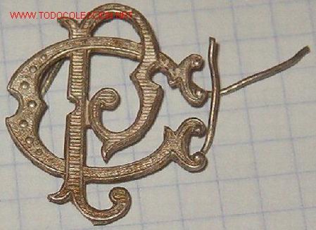 Militaria: Insignia de cuello PC de 2 x 2,4 cms. - Foto 1