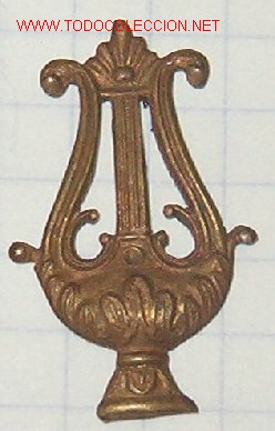 Militaria: Insignia de cuello de m&uacute;sico de 2,1 cms. - Foto 1