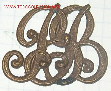 Militaria: Insignia de cuello BB de 2,3 cms. - Foto 1