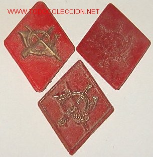 Militaria: 3 rombos variantes de plastico de infanteria - Foto 1