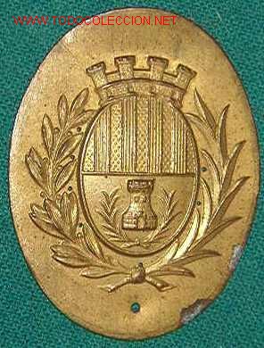 Militaria: Chapa municipal. - Foto 1