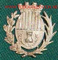 Militaria: Insignia municipal de cuello de 2 x 2 cms. - Foto 1