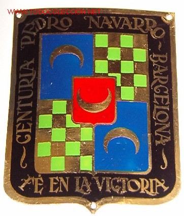 Militaria: Chapa de brazo Centuria Pedro Navarro - Foto 1