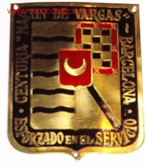 Militaria: Chapa de brazo Mart&iacute;n de Vargas - Foto 1