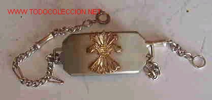 Militaria: Placa de pulsera, escudo - Foto 1