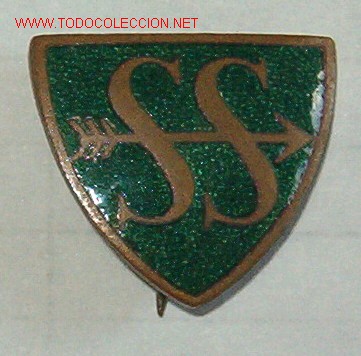 Militaria: Distintivo SS en verde - Foto 1