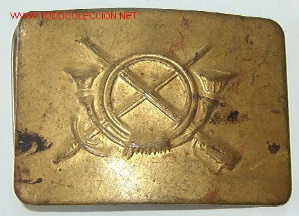 Militaria: Chapa de cintur&oacute;n de infanter&iacute;a, Republica. - Foto 1
