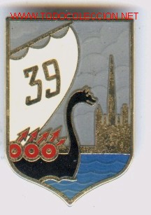 Militaria: Insignia met&aacute;lica Ej&eacute;rcito Franc&eacute;s. - Foto 1