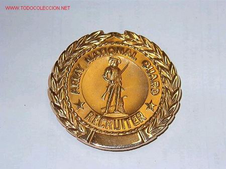Militaria: Distintivo de reclutamiento del ej&eacute;rcito - Foto 1