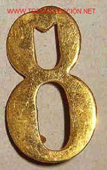 Militaria: Insignia n&ordm;8, de cuello, 29 cms. - Foto 1