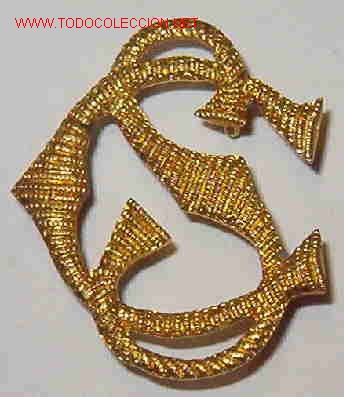Militaria: Insignia de cuello CS dorada - Foto 1