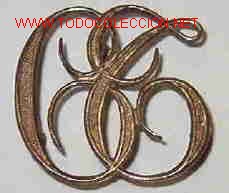 Militaria: Insignia de cuello plateada - Foto 1