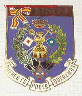 Militaria: Placa RING-3 QUERER ES PODER, de panoplia - Foto 1