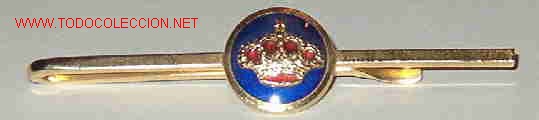 Militaria: Pasacorbata con corona real - Foto 1