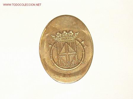 Militaria: Placa Bomberos ovalada - Foto 1