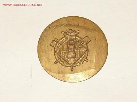 Militaria: Chapa de Bomberos sin recortar, de cuello - Foto 1