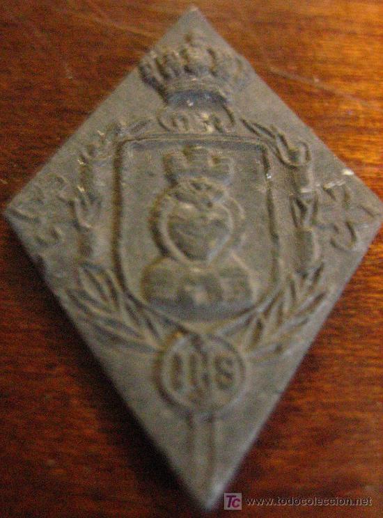 Militaria: Prueba en plomo IHS de 3x2 cms - Foto 1