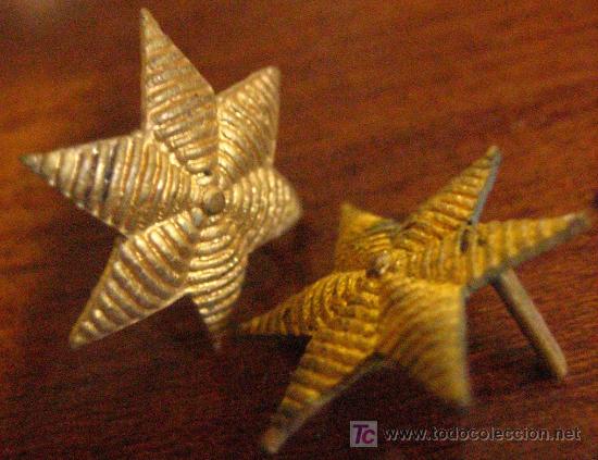 Militaria: Pareja de estrellas de 15 cms - Foto 1