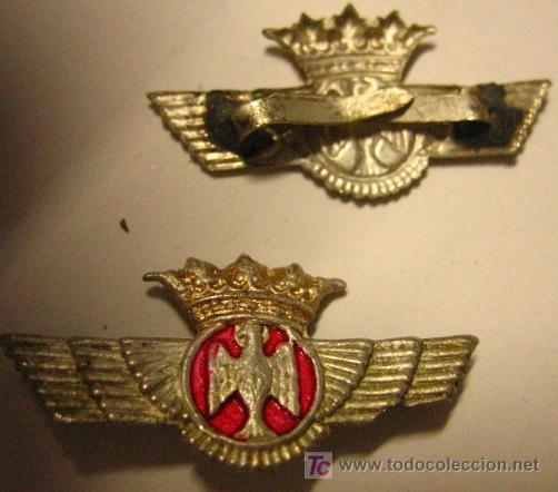 Militaria: Pareja de &aacute;guilas de cuello de 28 cms - Foto 1