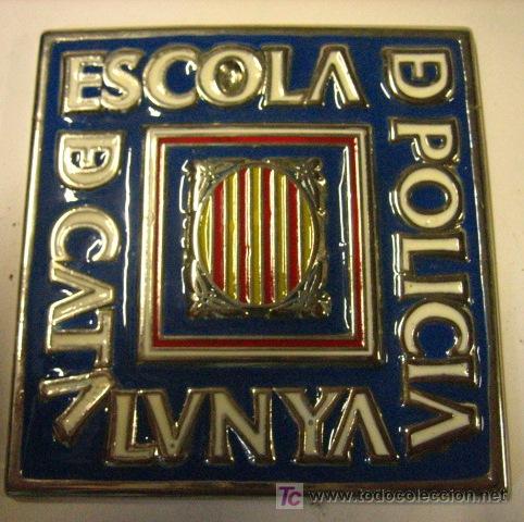Militaria: Placa Escola de Policia, de 9 x 9 cms - Foto 1