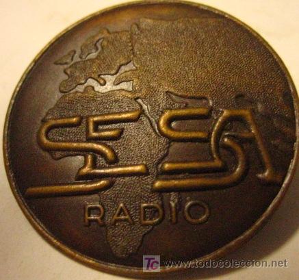 Militaria: Chapa de 32 cms, RADIO SESA - Foto 1