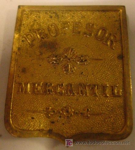 Militaria: Chapa de profesor mercantil - Foto 1