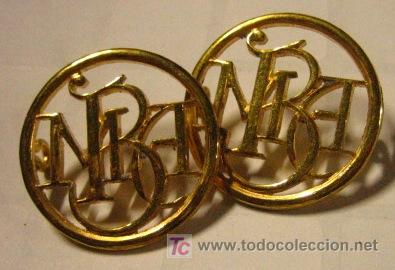 Militaria: Pareja de insignaias de cuello - Foto 1